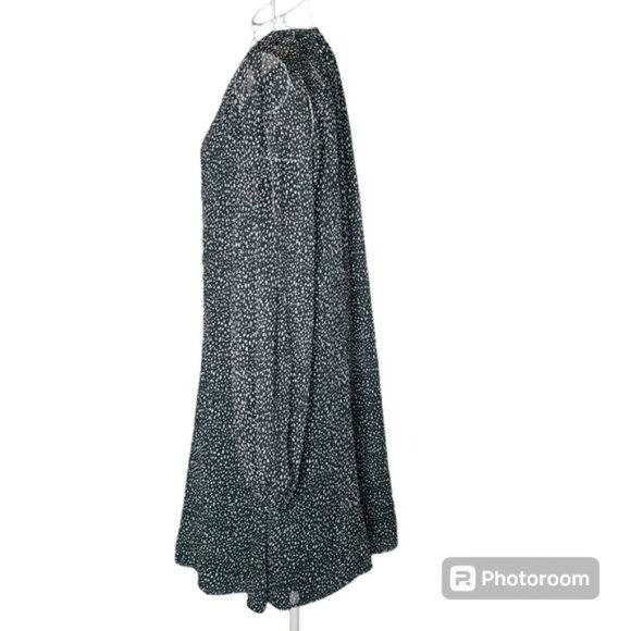 Joie Ballon Sleeve Arctic Animal Spot in Green Size Medium - Picture 2 of 9